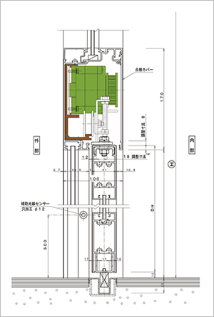 フロント内蔵式　図面